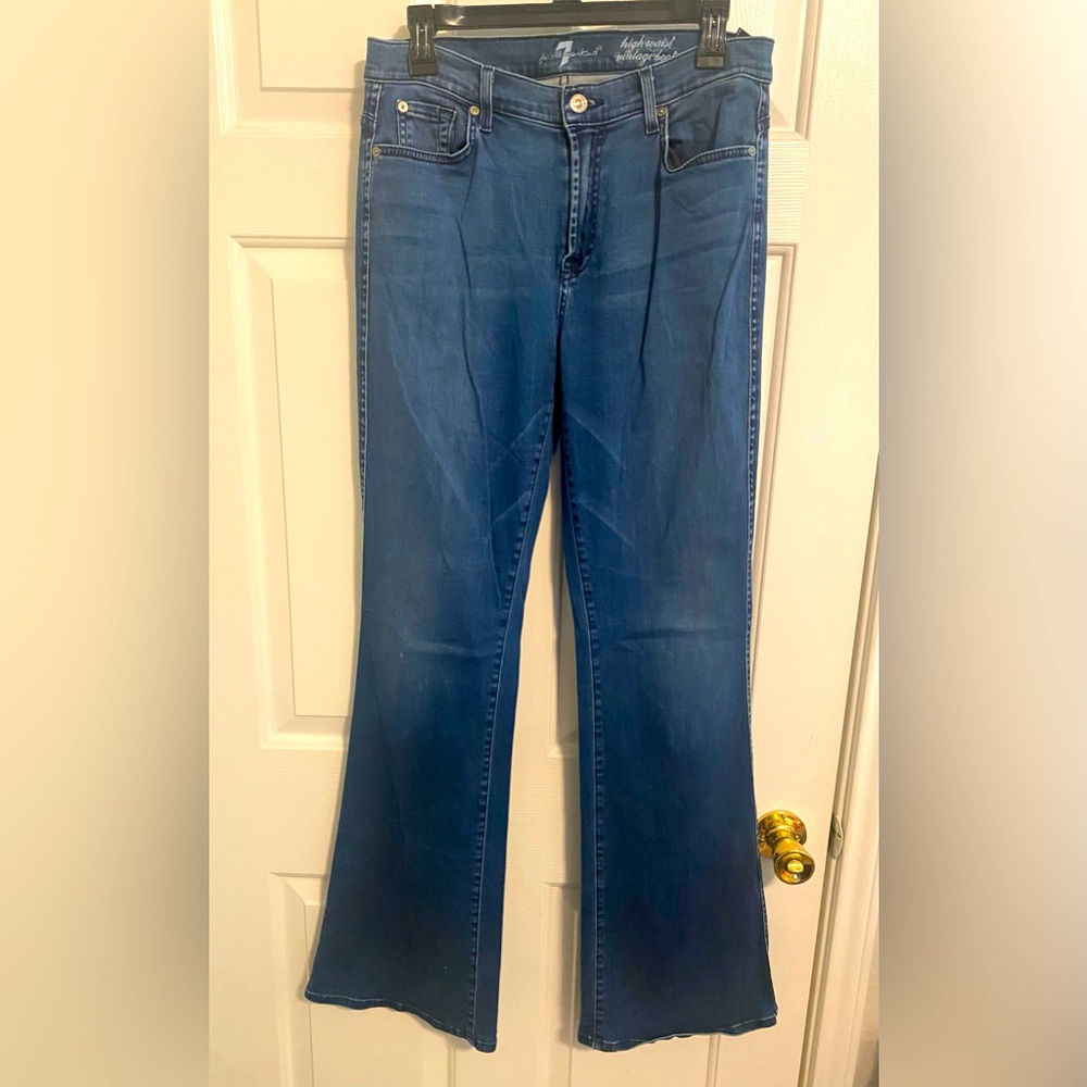 7 For All Mankind High Waist Vintage Bootcut Jeans Size 31